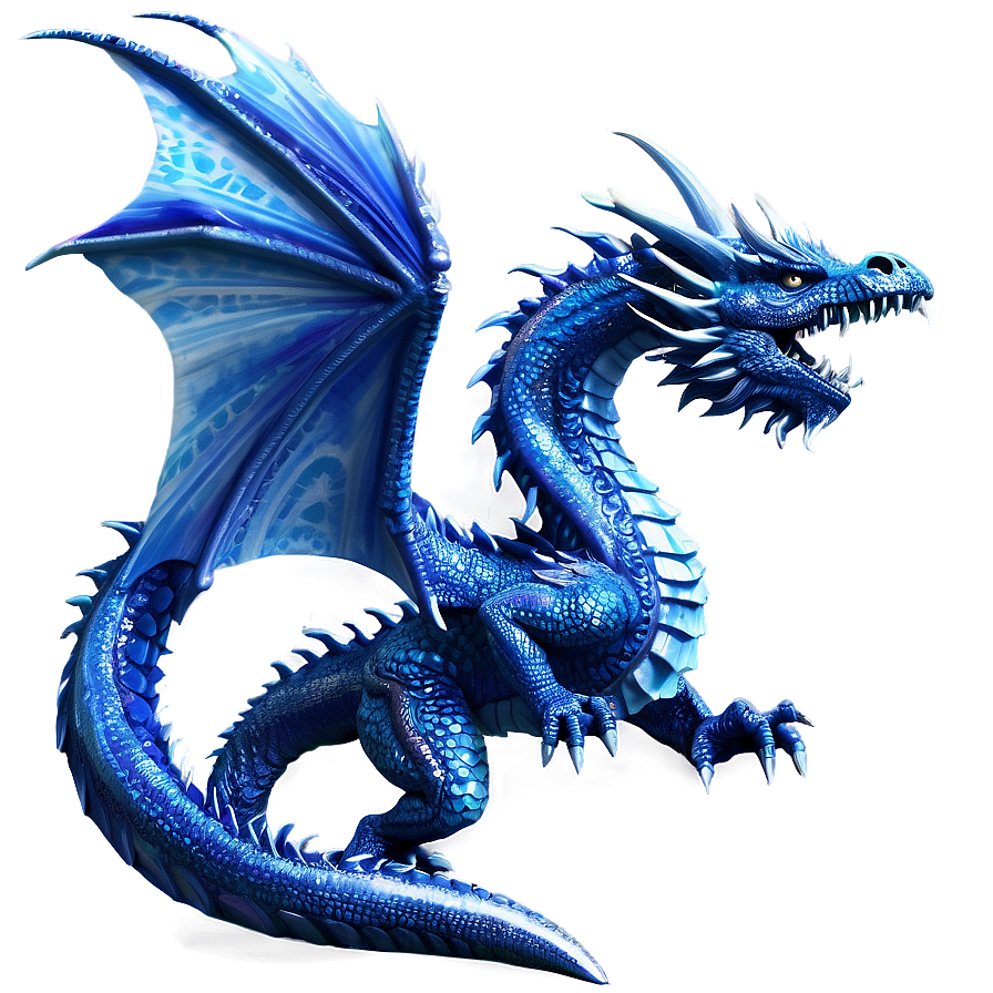 Download Blue Ice Dragon Png 65 | Wallpapers.com