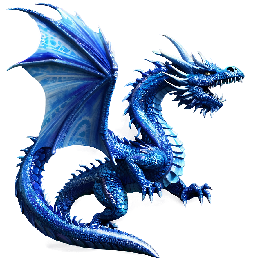 Blue Ice Dragon Png 65 PNG