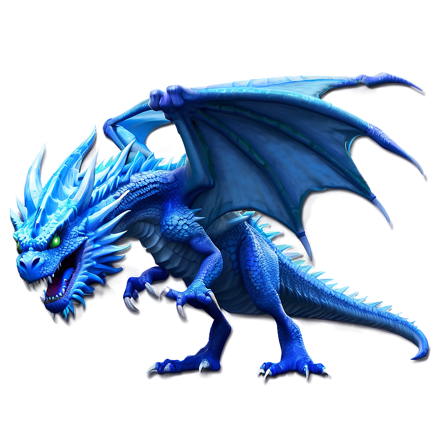 Blue Ice Dragon Png 89 PNG
