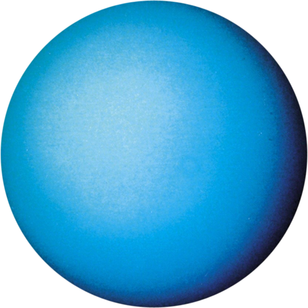 Blue Ice Giant Uranus Planet PNG