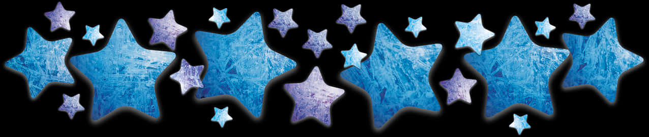Blue_ Ice_ Texture_ Stars_ Pattern PNG