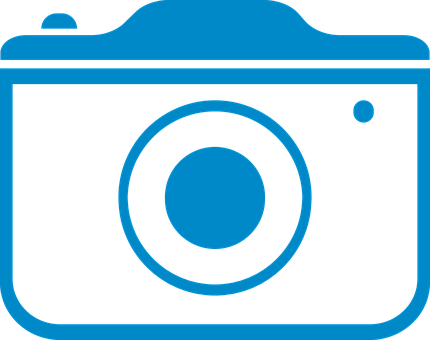 Blue Icon Camera Graphic PNG