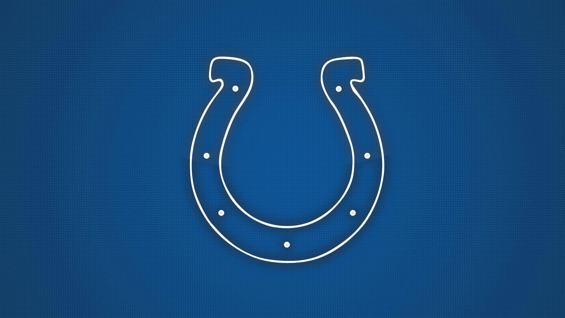 Simbolodei Indianapolis Colts In Blu Sfondo