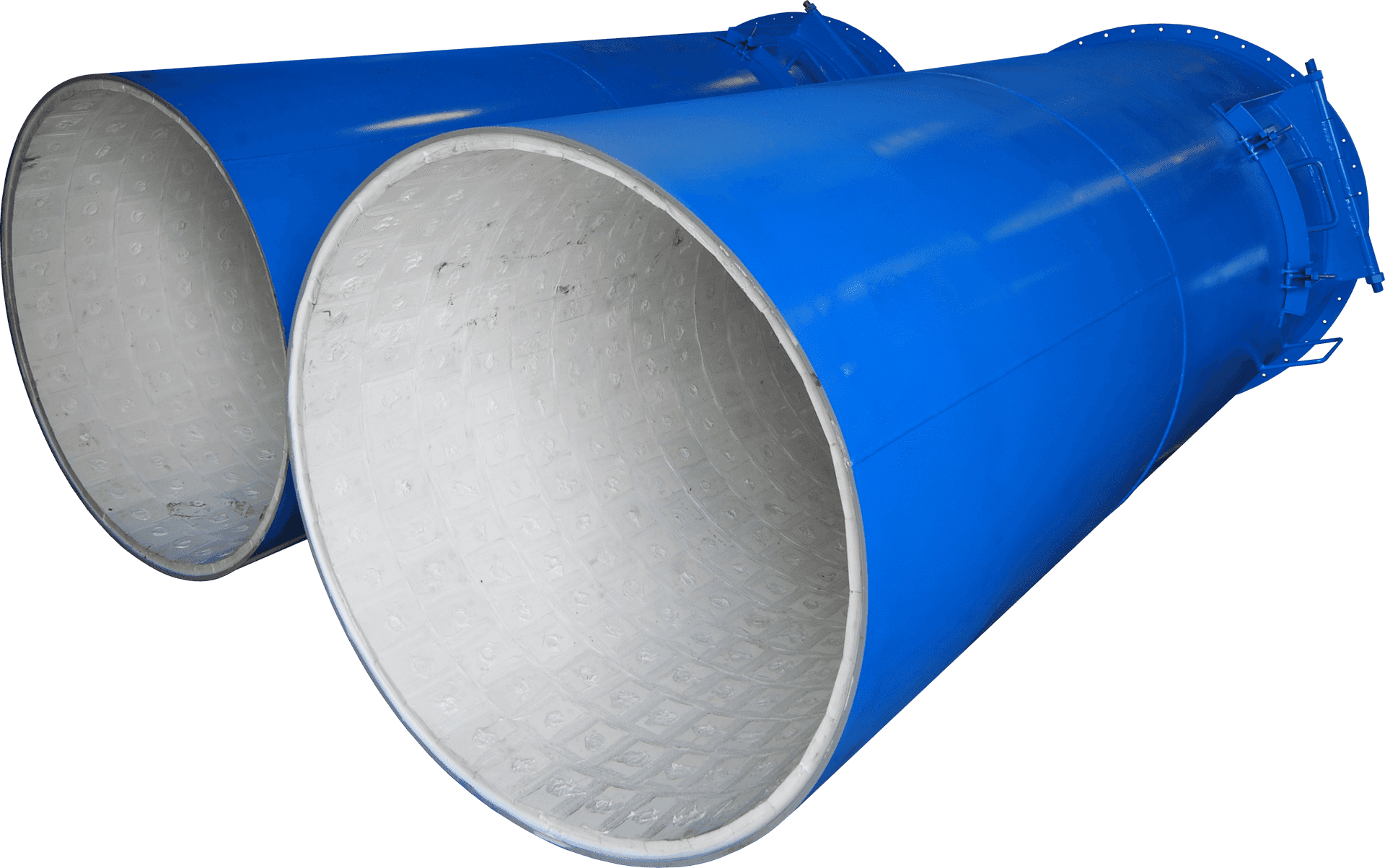 Blue Industrial Pipes PNG