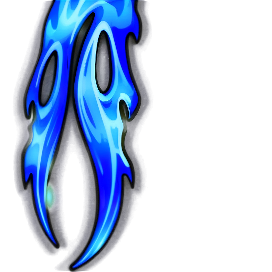 Blue Inferno Flames Png 06122024 PNG