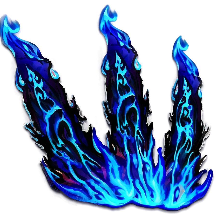 Blue Inferno Flames Png 28 PNG