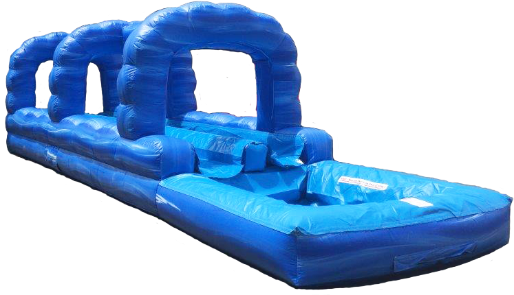 Blue Inflatable Water Slide PNG
