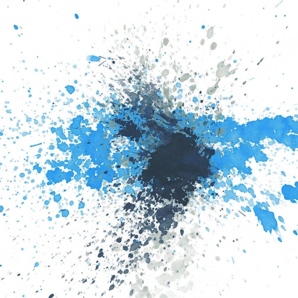 Blue Ink Splash Ipad Mini Wallpaper