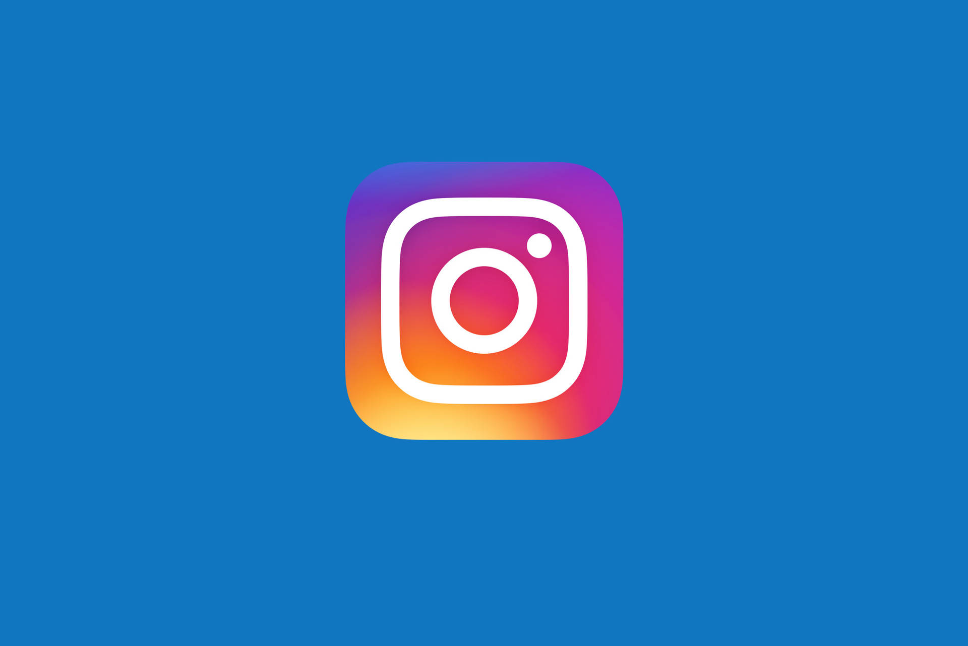 Blue Instagram Icon Wallpaper