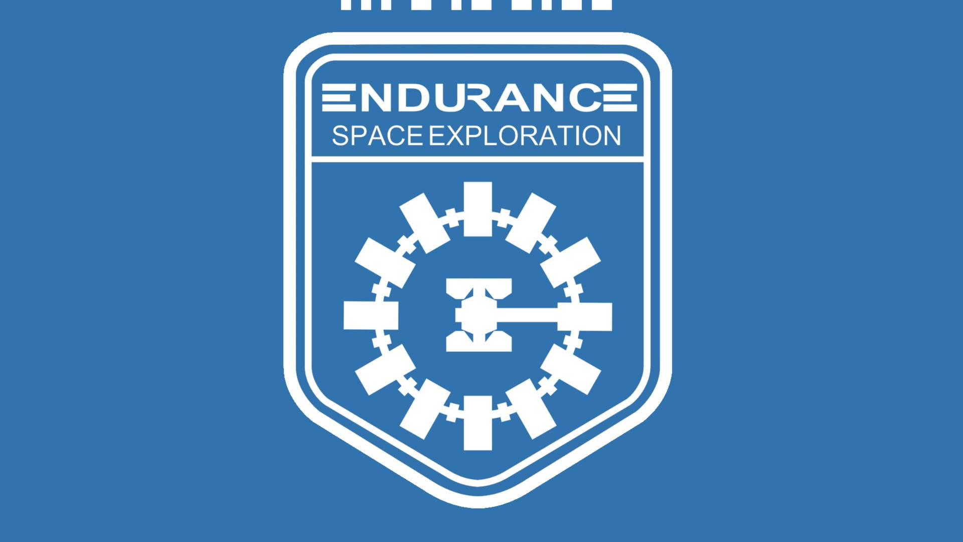 Blue Interstellar Endurance Logo