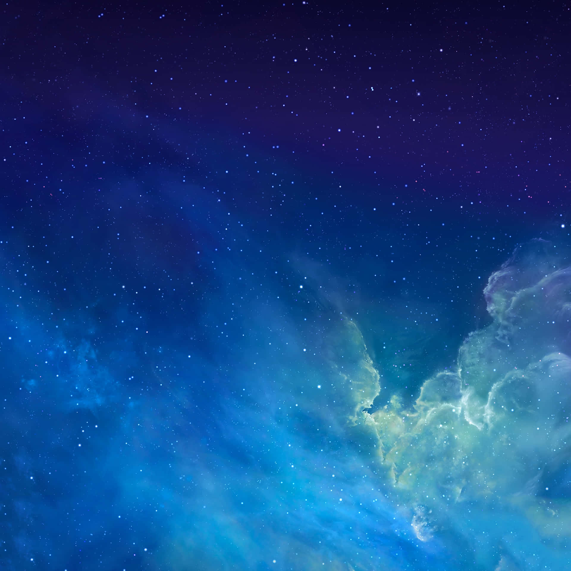 Eineblaue Und Grüne Galaxie-hintergrundbild. Wallpaper