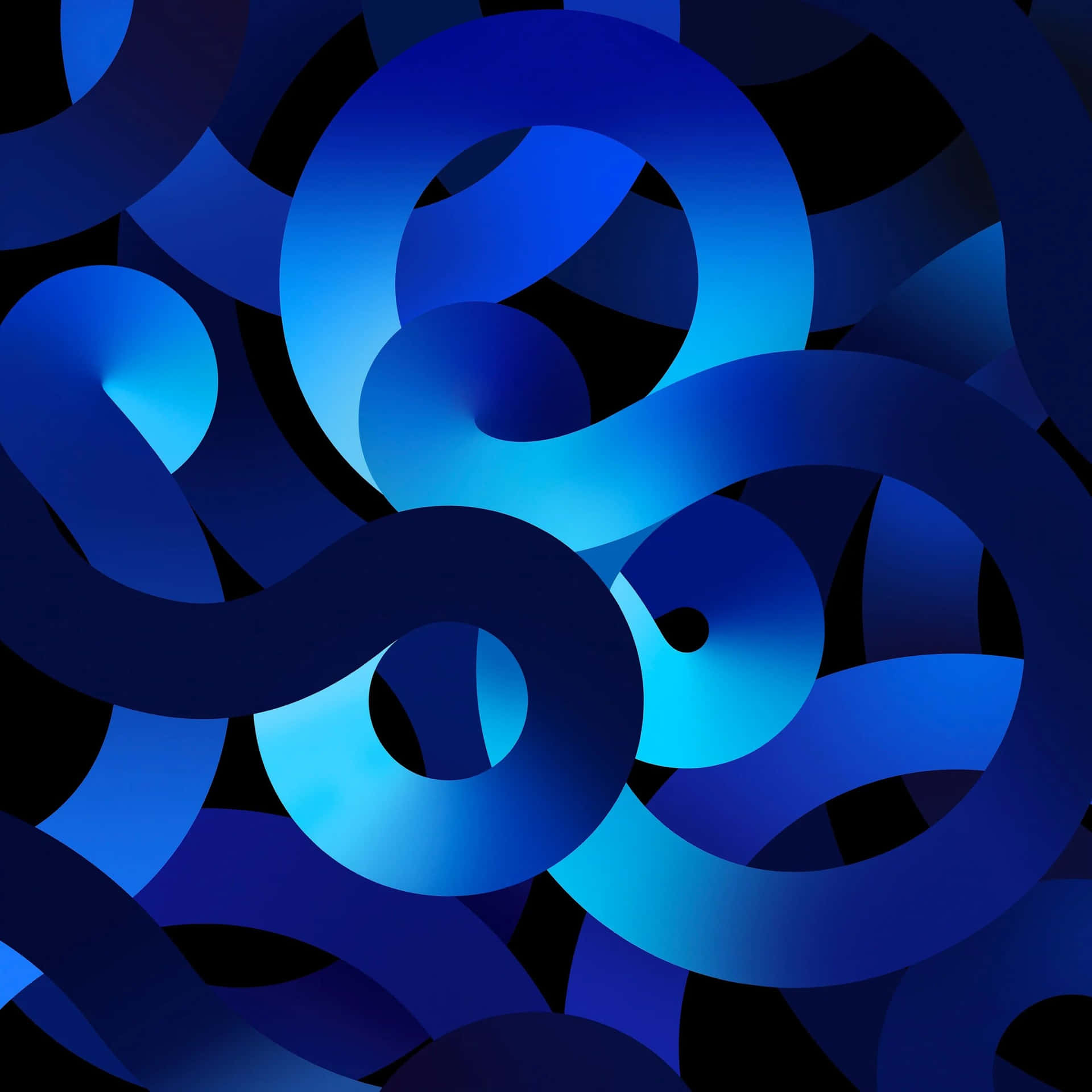 Blue Circles For Ipad Wallpaper