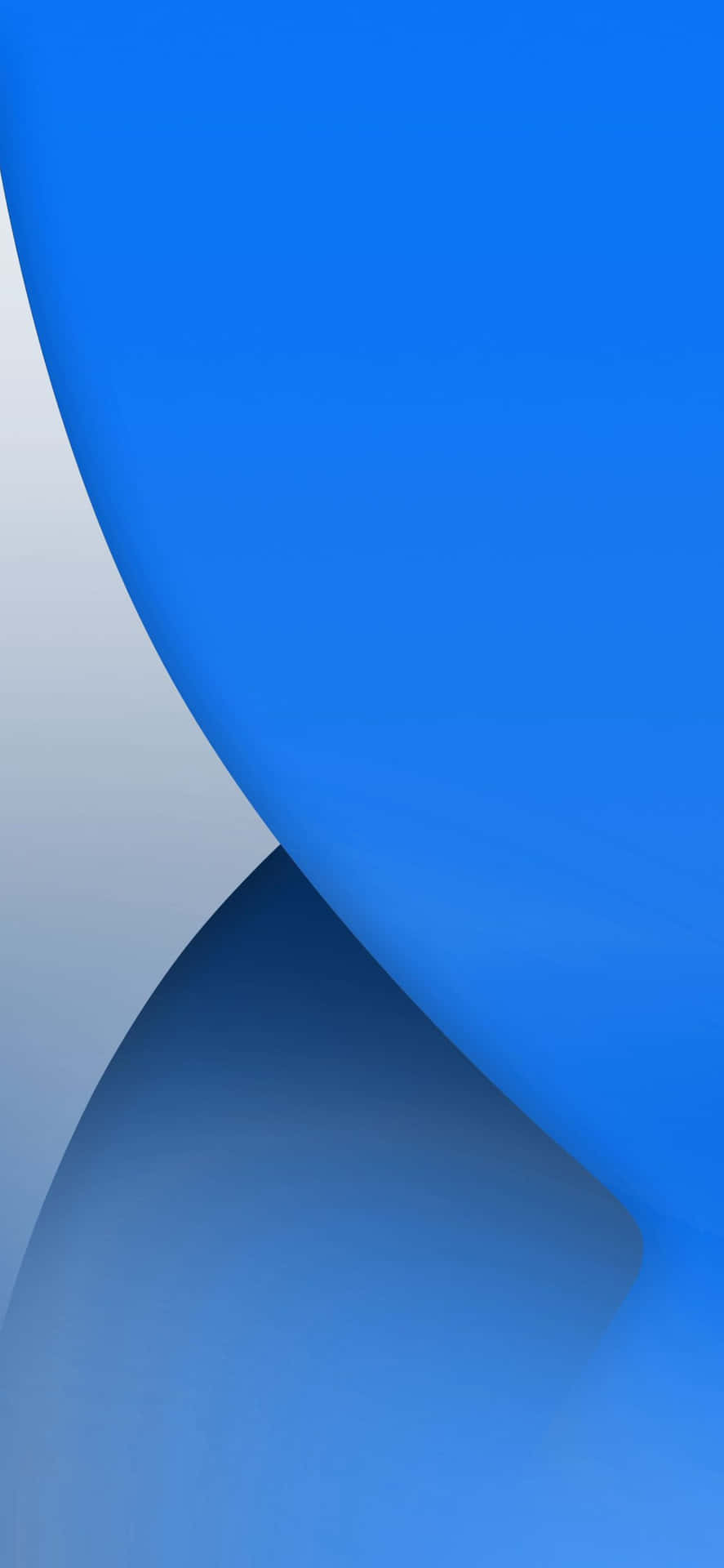 A Blue Background With A White Curved Line