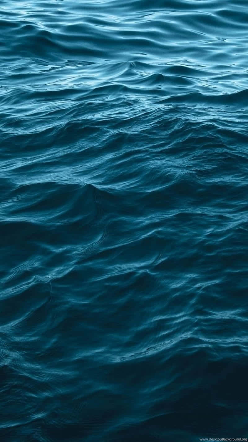 Blue Iphone Xr Calm Waves Wallpaper
