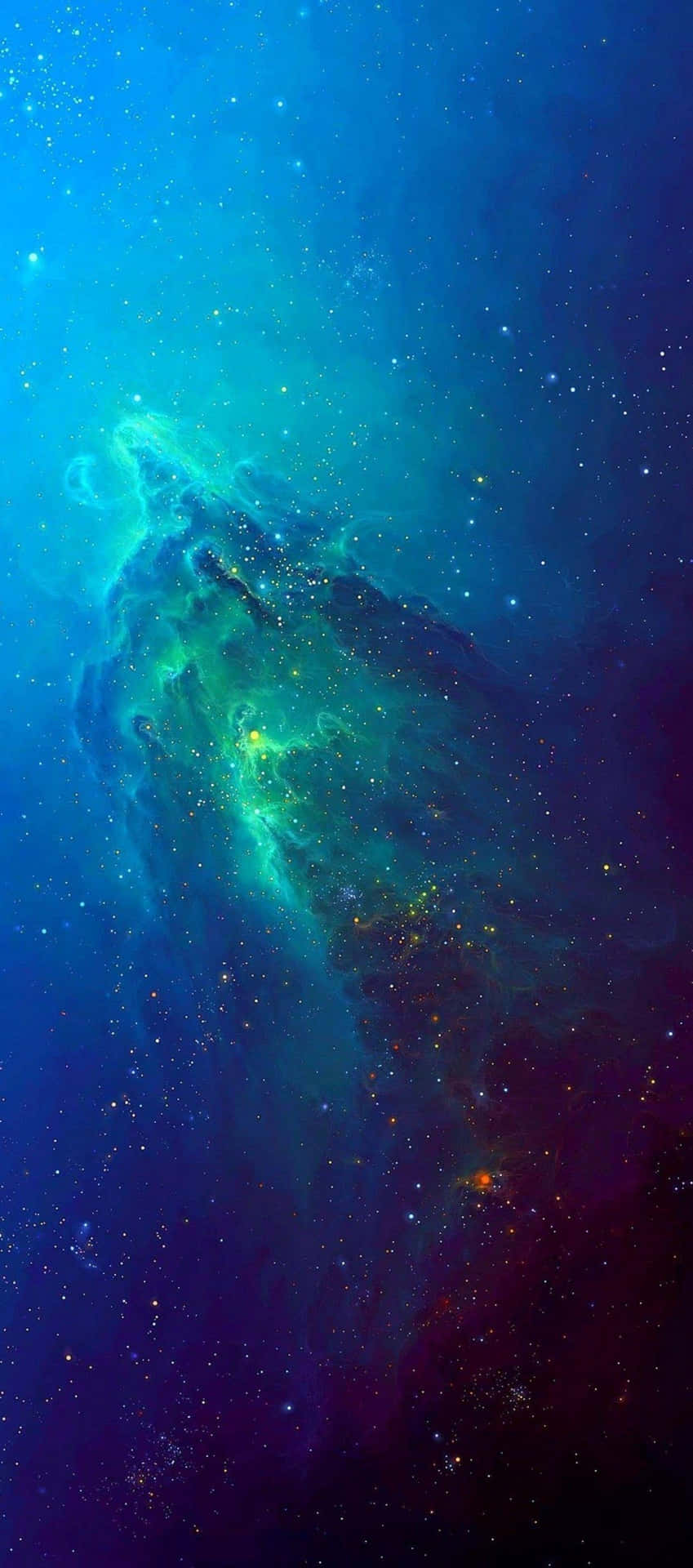 Blue Iphone Xr Space Clouds Wallpaper