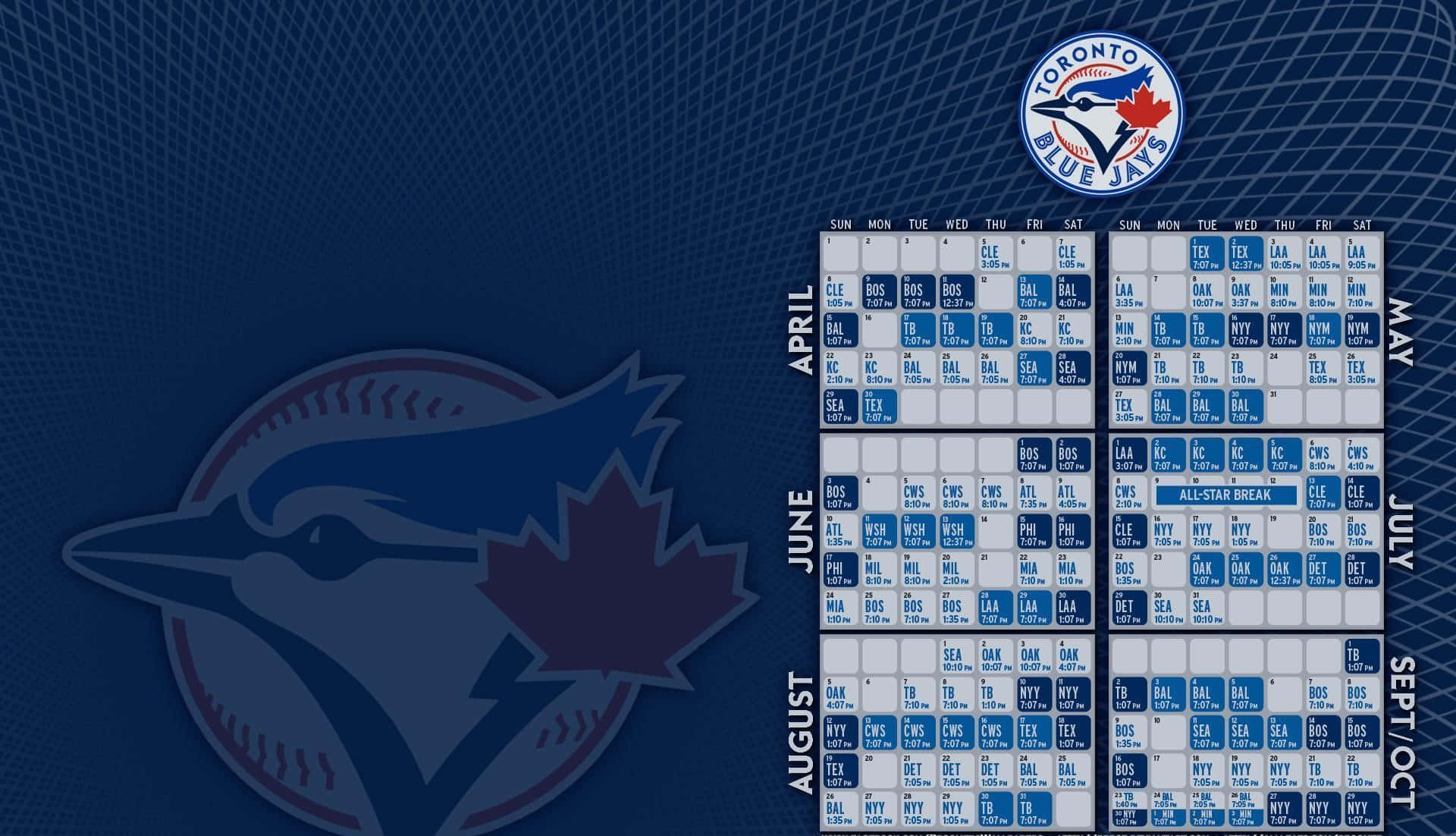 De Toronto Blue Jays Omarmen De Spanning Van De Play-offs Achtergrond