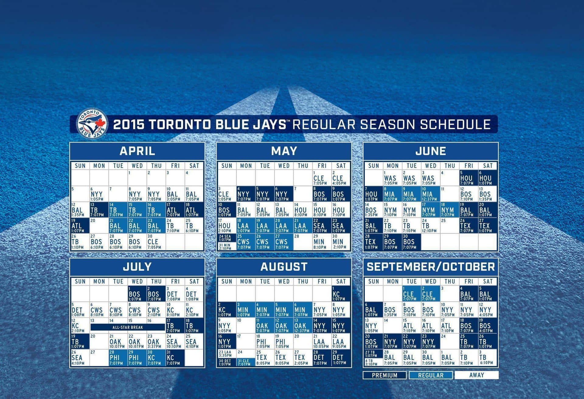 A Close-Up of the Blue Jays Team Logo Wallpaper