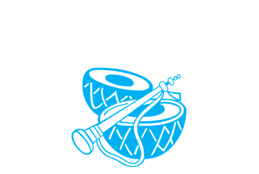 Blue Jazz Instruments Vector PNG