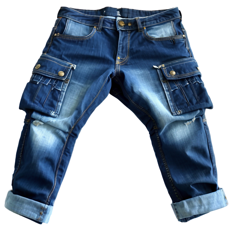 Blue Jeans With Cargo Pockets Png 48 PNG