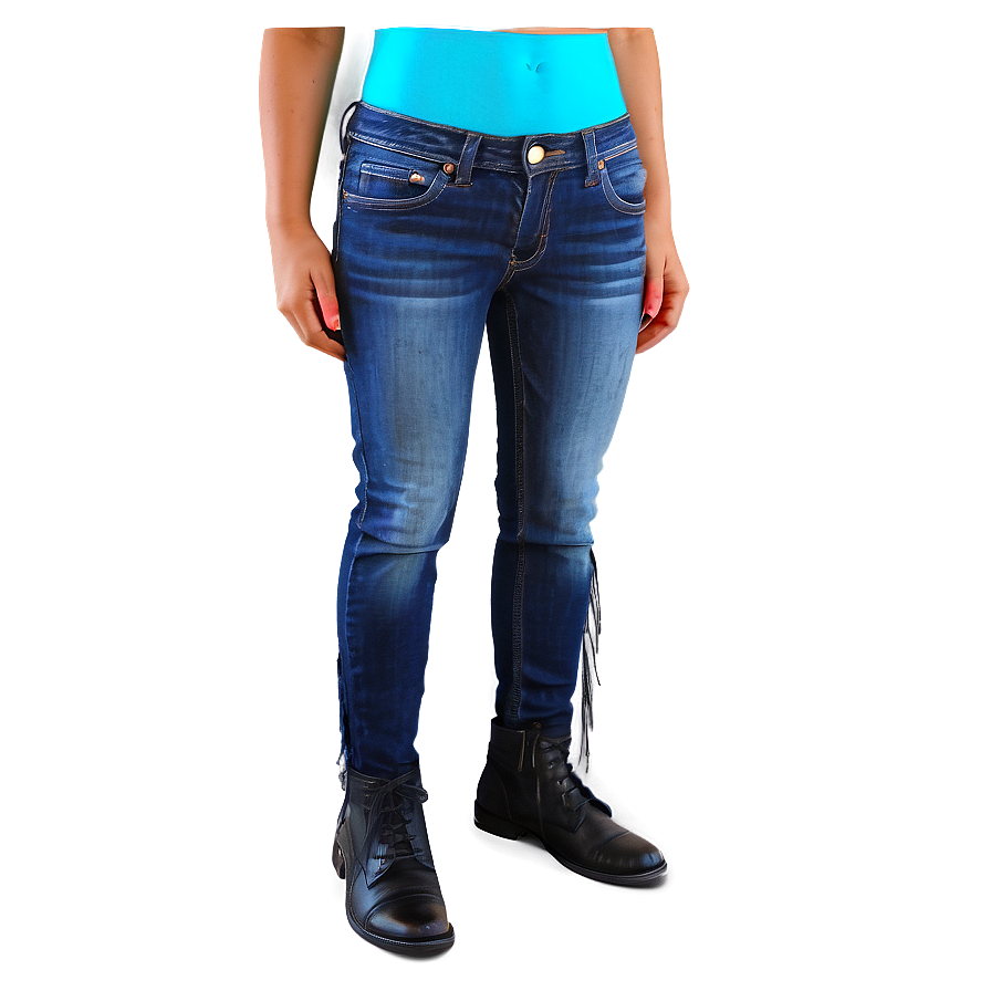 Blue Jeans With Fringe Png Uqp7 PNG