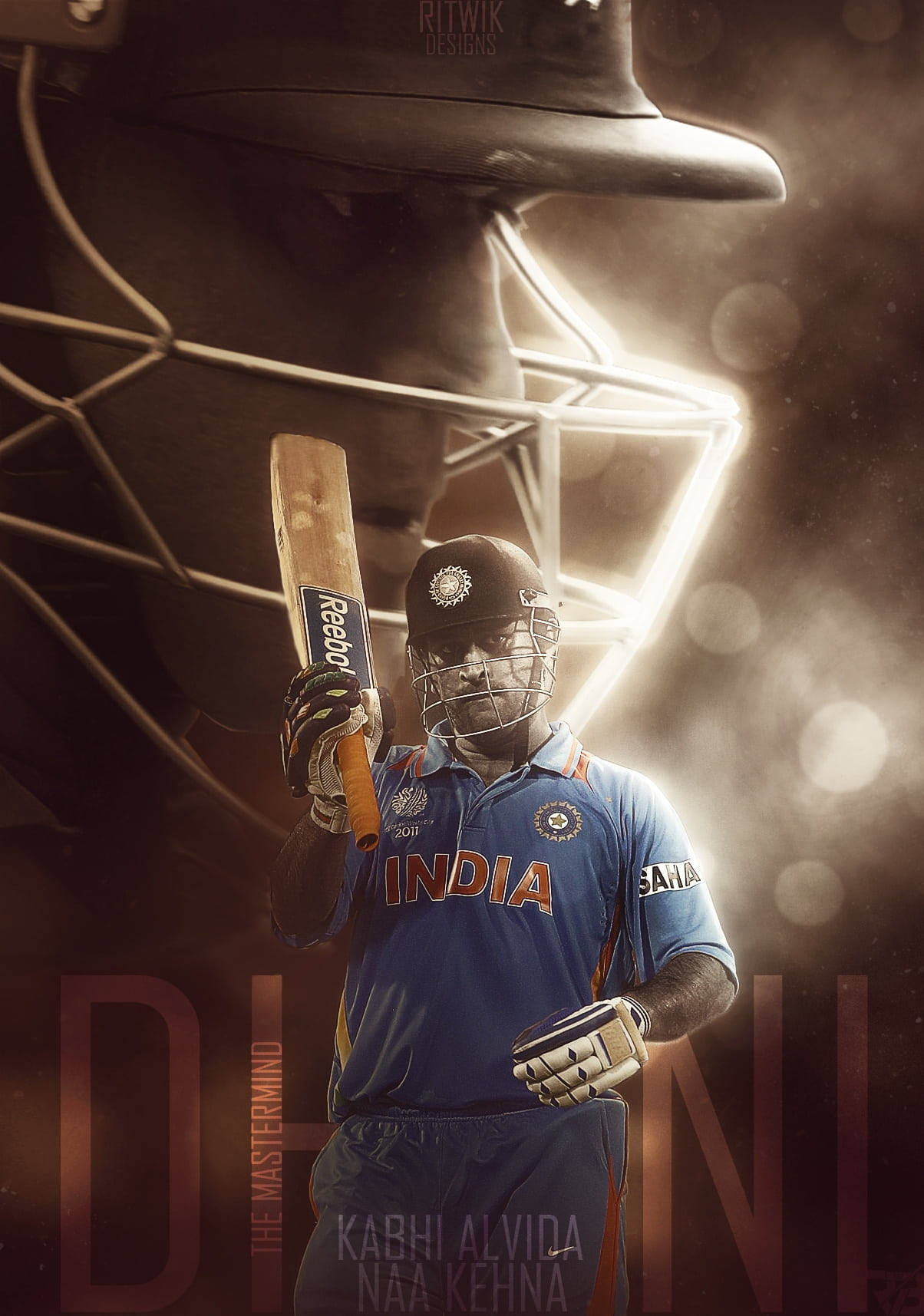 Blue Jersey Poster Dhoni Hd
