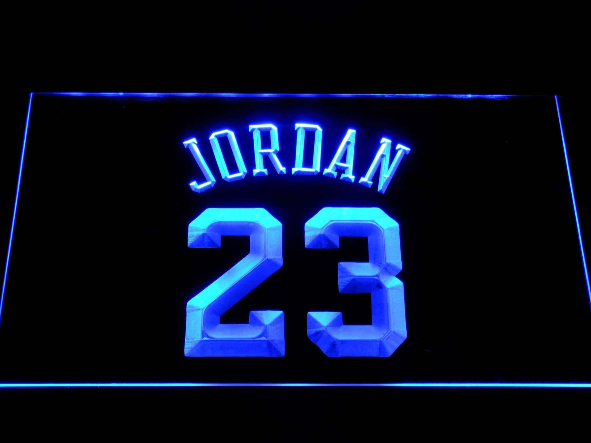 Blue Jordan Jersey Number 23 Wallpaper