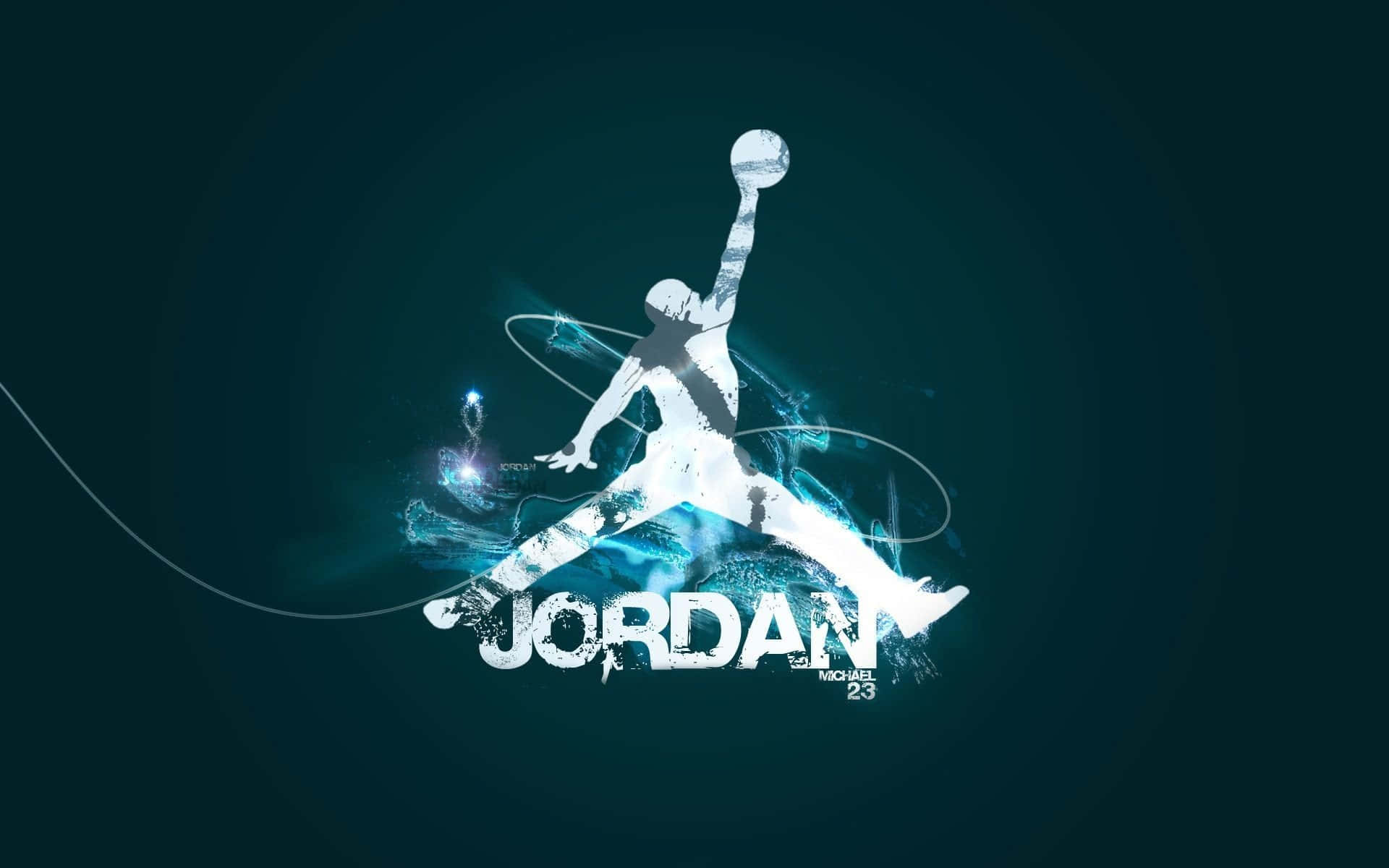 Blåjordan Jumpman-logotypen Wallpaper