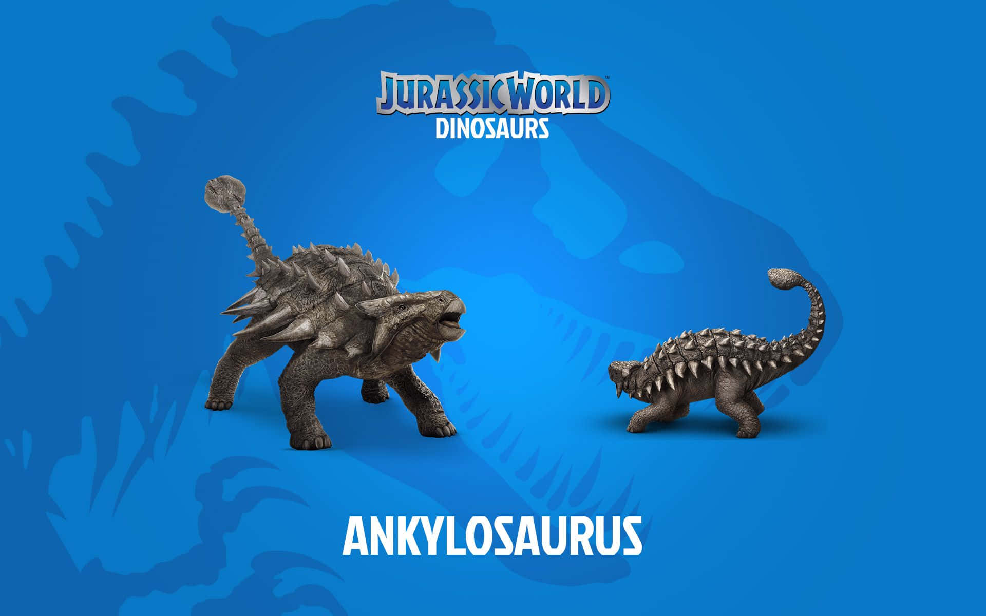 Blåjurassic World Ankylosaurus. Wallpaper