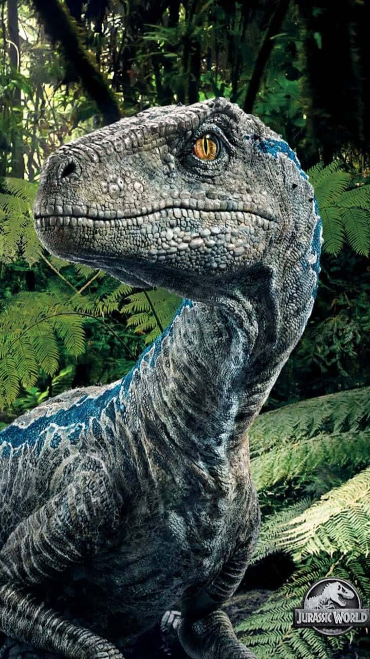 Upptäckden Förtrollande Blåa Jurassic World. Wallpaper