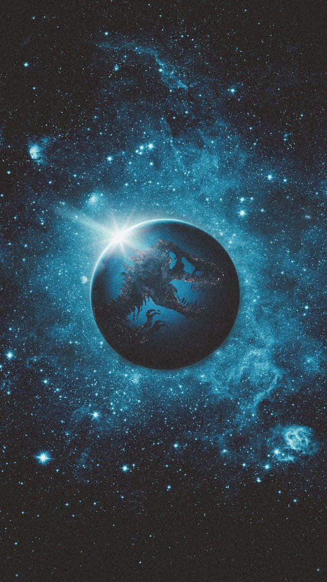Blauerjurassic World Planet Galaxie Wallpaper