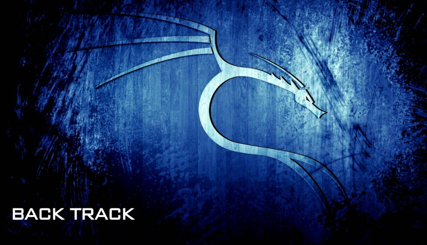 Blå Kali Linux-Back Track tema baggrund Wallpaper