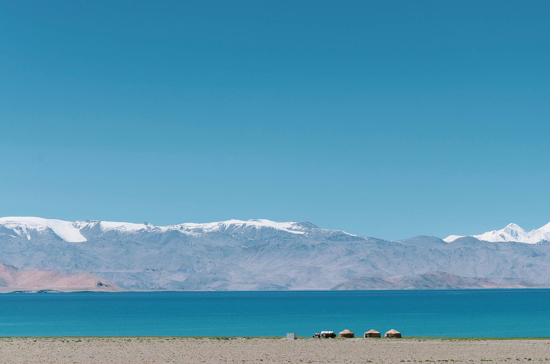 Blue Karakul Lake Tajikistan Wallpaper