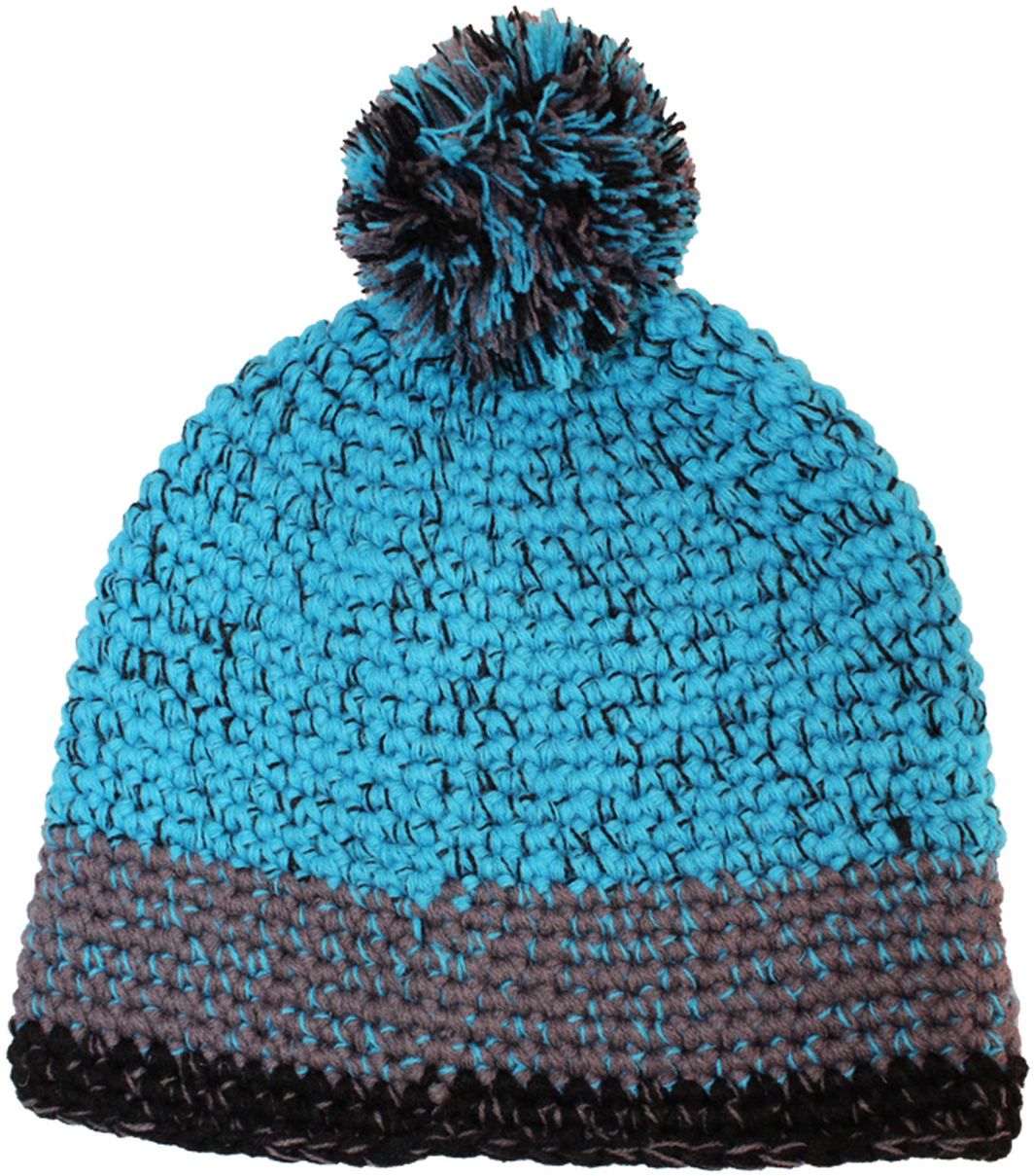 Blue Knit Winter Hatwith Pom Pom PNG