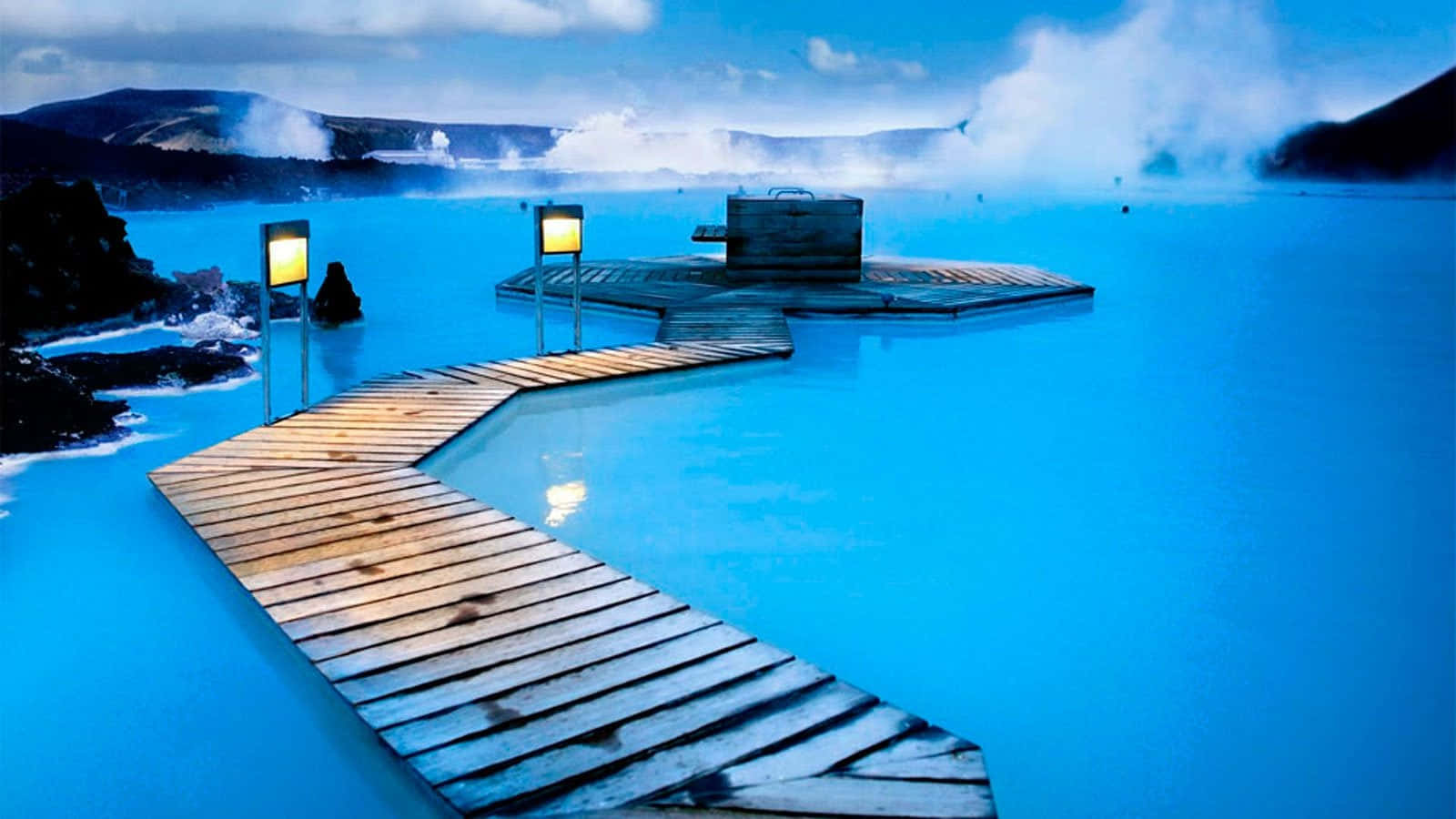 Bluelagoon Resort En Reykjavik, Islandia Fondo de pantalla