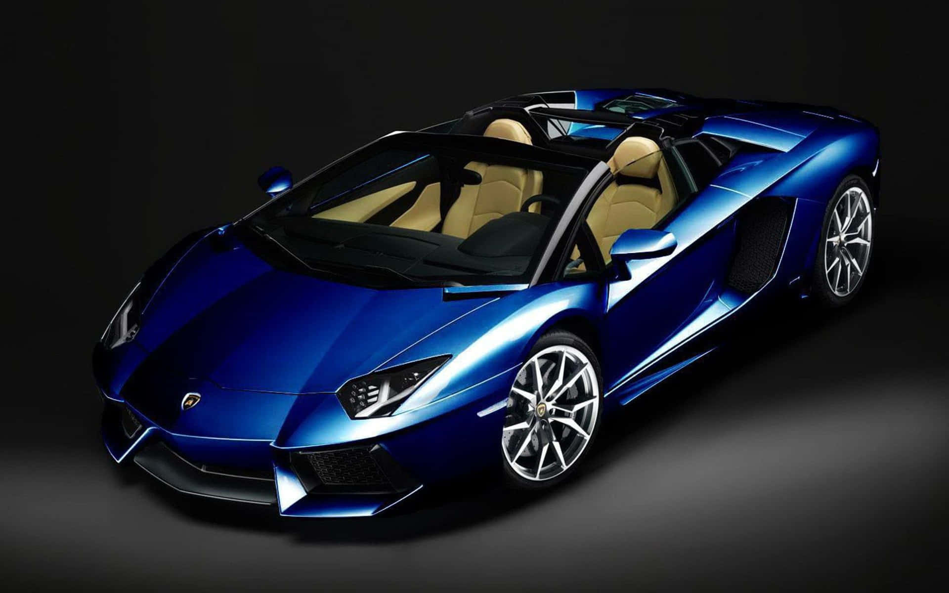 Car Model Blue Lamborghini Aventador Wallpaper