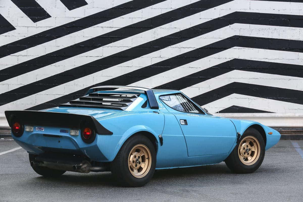 Mobil Klasik Lancia Stratos Biru Wallpaper