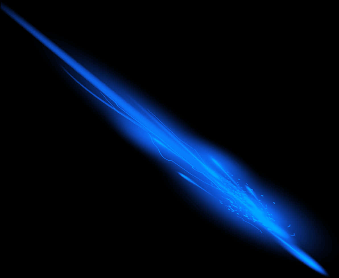 Blue Laser Beam Illustration PNG