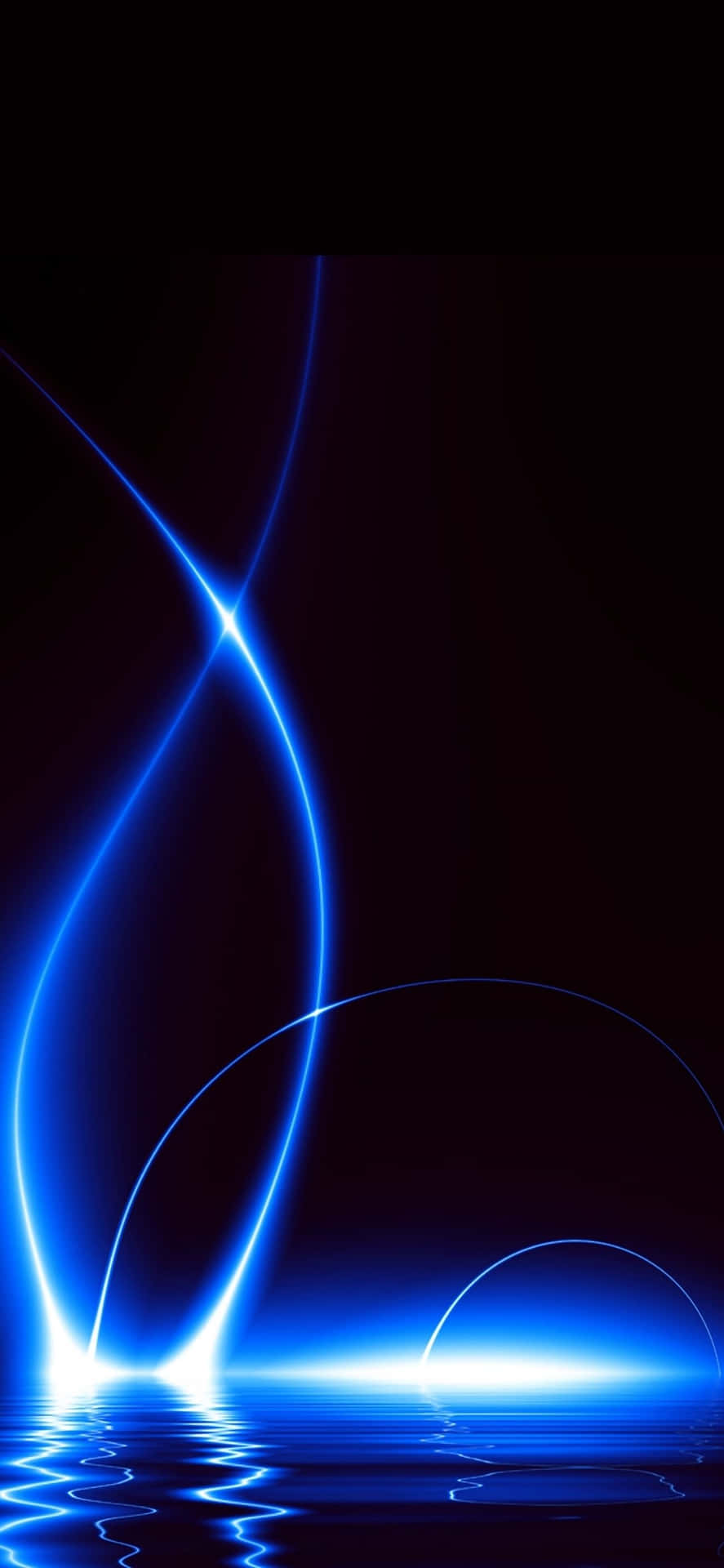 Blue Led With Water Wallpaper