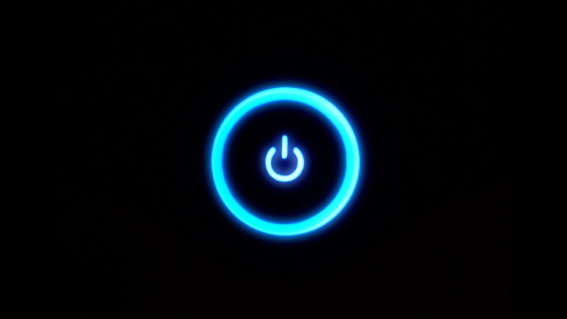 A Blue Light Is Shown On A Black Background Wallpaper