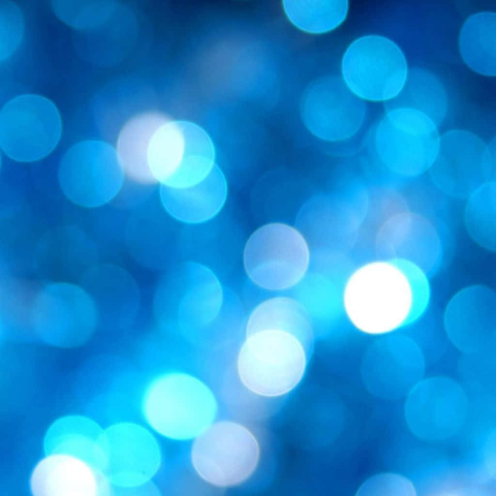 Círculosde Luces Led Navideñas Azules. Fondo de pantalla