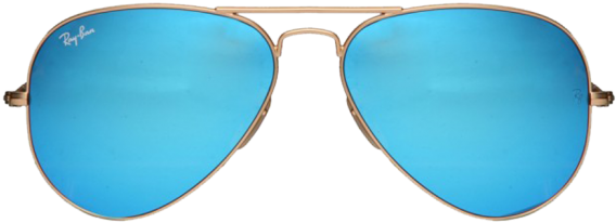 Blue Lens Aviator Sunglasses PNG