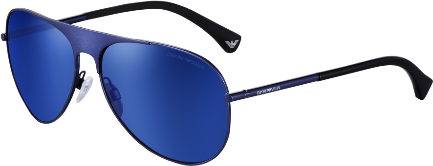 Blue Lens Aviator Sunglasses PNG