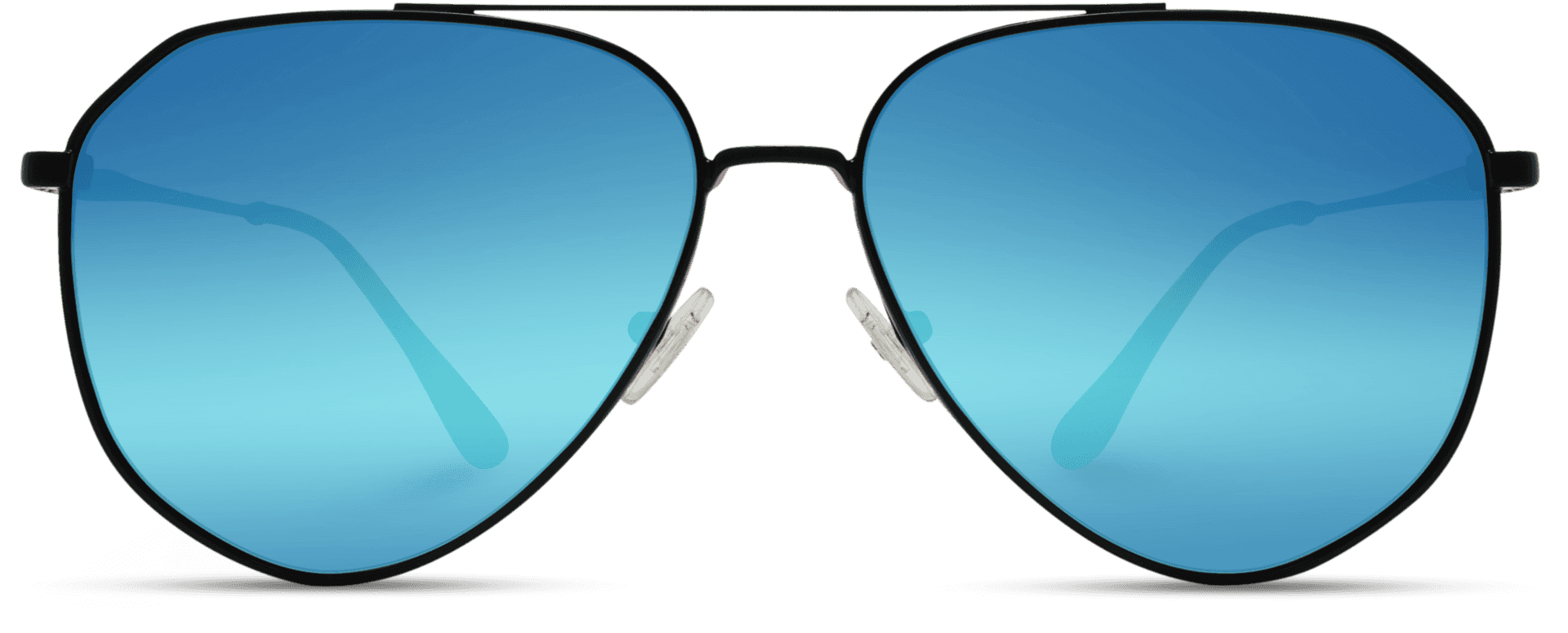 Blue Lens Aviator Sunglasses PNG