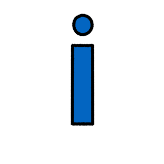 Blue Letter I Icon PNG