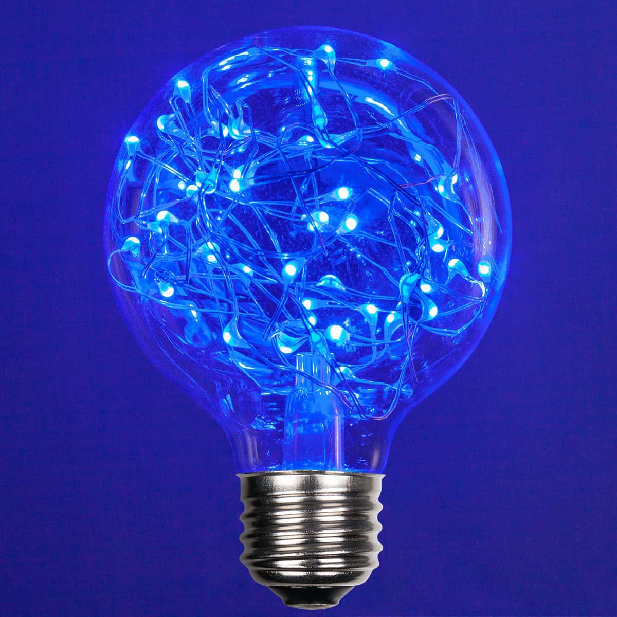 Blaueled-glühbirne Mit Blauem Licht