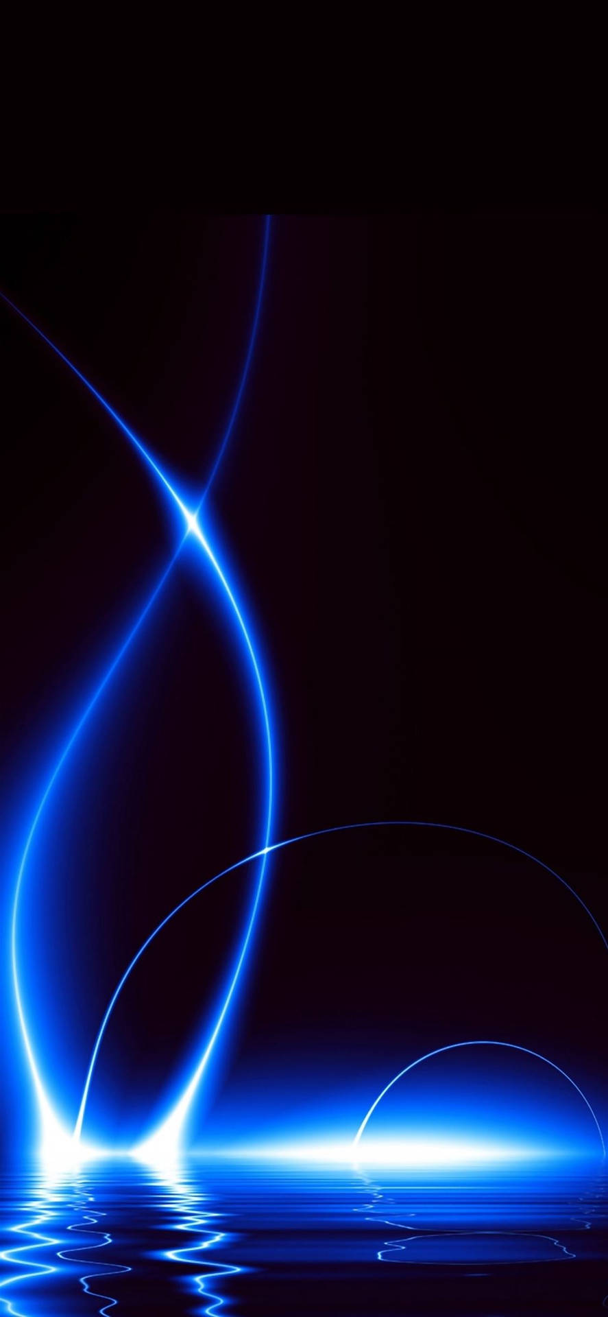 Fondode Pantalla Oscuro Del Iphone Con Luz Azul. Fondo de pantalla