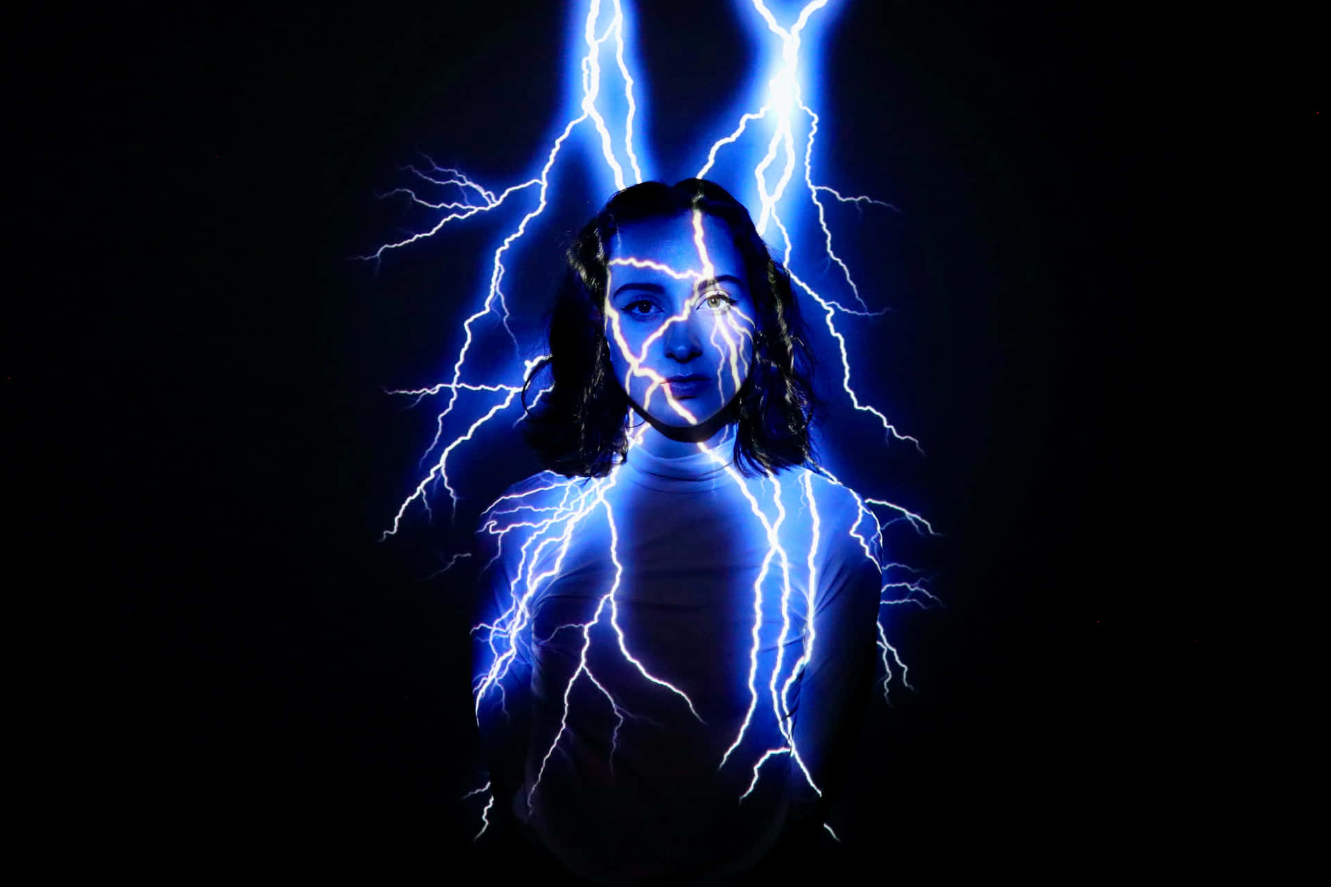 The Powerful Flash Of Blue Lightning