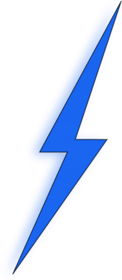 Download Blue Lightning Bolt Graphic | Wallpapers.com