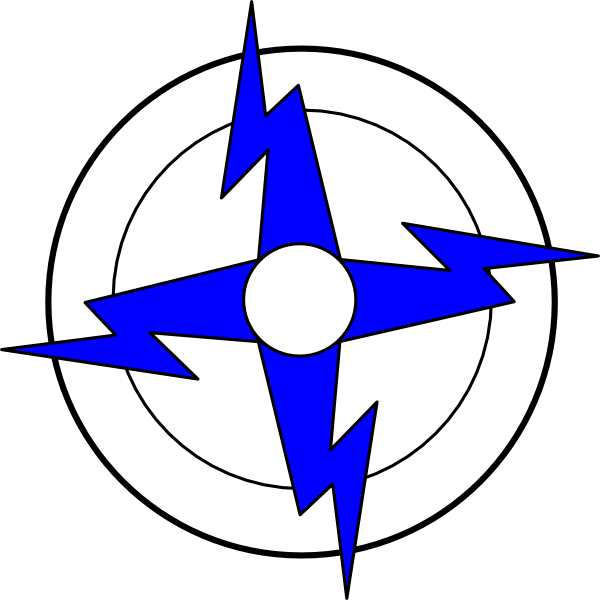 Blue Lightning Bolt Graphic PNG