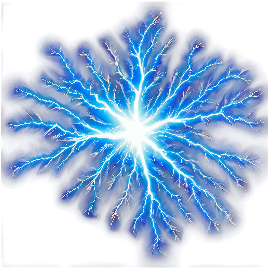 Blue Lightning Burst Png 06202024 PNG